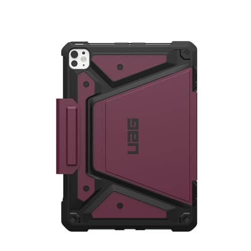 Image of Urban Armor Gear UAG iPad Pro 11 inch Case, Metropolis SE Rugged Protection Cover Designed for iPad Pro 11 inch (6th / 5th Gen, M5 /M4) (A3357, A3358, A3359) with Adjustable Stand and Pencil Holder -Bordeaux