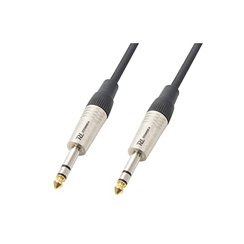 Power Dynamics PD Connex câble audio cordon jack 6,35 mâle stéréo/jack 6,35 mâle stéréo - 3m - Idéal pour relier votre table de mixage, vos enceintes, guitares… Cover