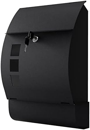 Barfeery Briefkasten Rosa - Abschließbarer Wandbriefkasten 30x23cm
