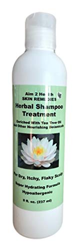 Herbal Shampoo Treatment With 5% Urea 8 oz Natural Soothing Relief For Dry Flaky Scalp Due To Dandruff, Eczema, Psoriasis, Dermatitis & Rashes