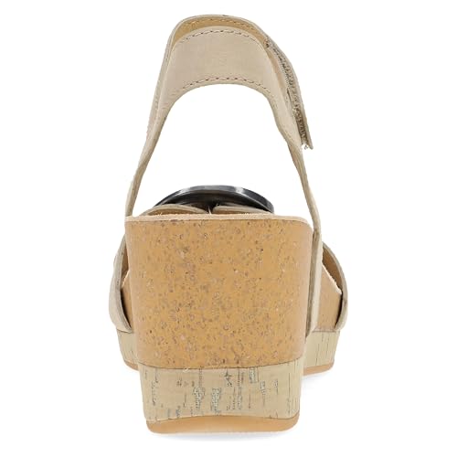 Image of Dansko Stella Multi-Strap Wedge Sandal for Women - Cork /EVA Wedge with Arch Support -Fully Adjustable Straps-Lightweight Rubber Outsole