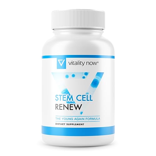 Stem Cell Renew | Boost Your Natural Supply of Stem Cells to Strengthen Mental Sharpness Help Slow Signs of Aging and Restore Youthful Energy - Created by NASA Scientist | 1-Month Supply (60 count)