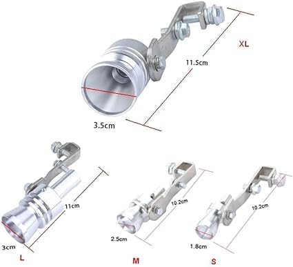 Apito de Turbo para Carro Universal Simulador de Som Turbina Escapamento Valvula de Escape Marca SNE