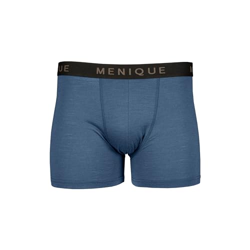 menique Merinowolle Unterwäsche Herren Boxershorts Unterhose Unterhose für Männer Boxershorts Weiche Atmungsaktive Geruchsfreie Unterwäsche für Männer, Denim, L