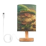 Éclairage chaud et confortable : la lampe de chevet en bois est fabriquée à partir d'une base en bois massif durable avec un abat-jour en lin assurant longévité et fiabilité. L'abat-jour en tissu adoucit la luminosité, sans scintillement et sans vertiges, de sorte que la lumière chaude est apaisante pour les yeux, il peut vous protéger efficacement les yeux et ceux de votre famille.