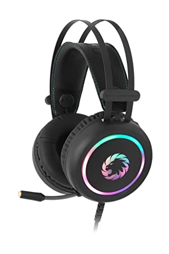 GAMEMAX HG3500 Casque de Gaming Over-Ear Headset USB avec microphone Driver Audio Surround 7.1 50 mm Éclairage RGB Rainbow – Image 3