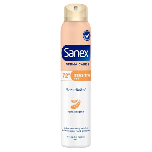 Sanex – Desodorante en spray antitranspirante Derma Care – 72h Sensitive – 200 ml