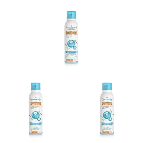 Puressentiel - Articulaciones y Músculos - Spray Cryo Pure - Efecto frío intenso, rápido, y duradero - Dolores inflamatorios - 150 ml (Paquete de 3)