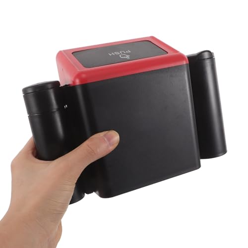Cubo de basura para coche con tapa de resorte cenicero portátil ABS multiusos 4