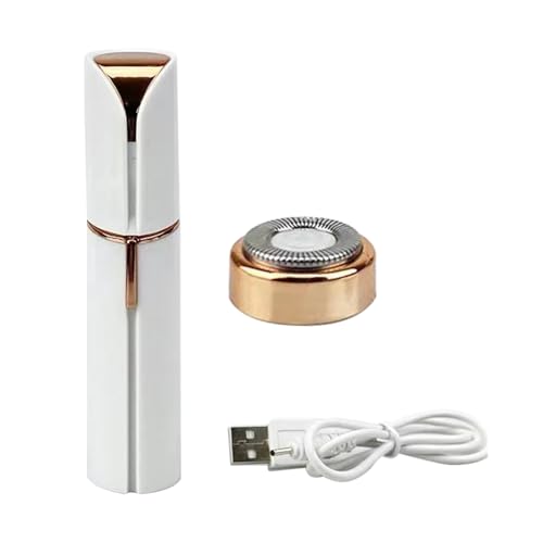 Depiladora Eléctrica Recargable para Mujer Afeitadora Facial Indolora con Repuesto Cortapelos Suave Zonas del Cuerpo