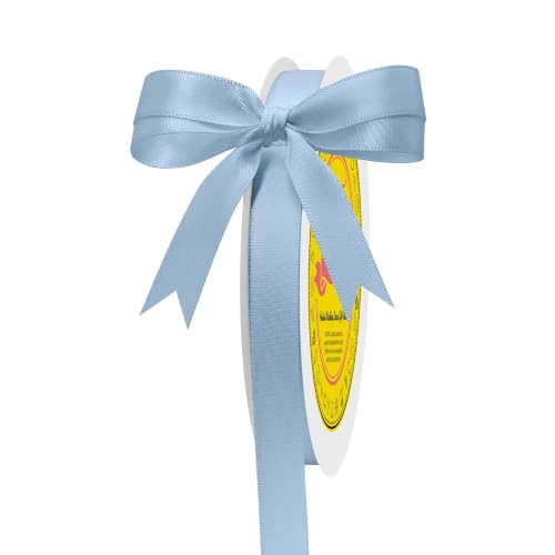 Image of Double Face Dusty Blue Satin Ribbon 1 /2 inch X 50 Yards Polyester Dusty Blue Ribbon for Gift Wrapping Very Suitable for Weddings Party Invitation Decorations and More