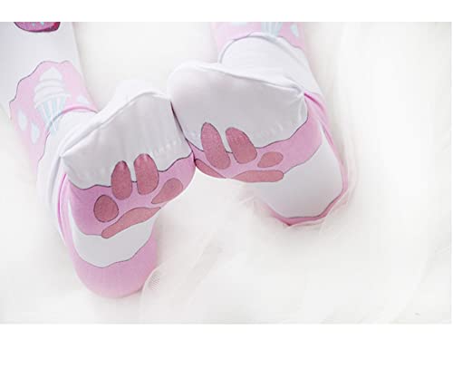 Image of SINROYEE Sexy Cosplay Knee High Stockings Anime Cartoon Printing Thigh High Socks for Women Cute Lolita JK