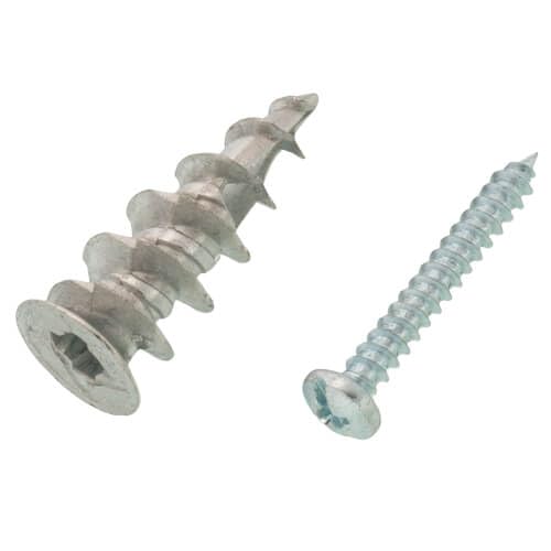 Replacement for WDK8NT #8 Nylon Walldriller Anchor Kit w/Pan Head Combo Drive Screws
