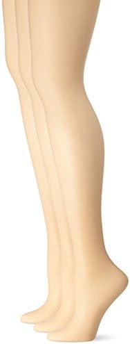 L’eggs Women’s Silken Mist 3 Pack Control Top Sheer Toe Panty Hose