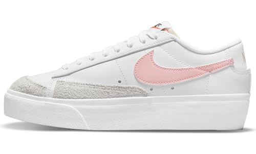 Nike W Blazer Low Platform Shoes White Pink Glaze Size 7