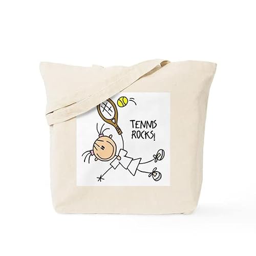 Cafepress Tennis Rocks! Tote Bag Natural Canvas Tote Bag, Reusable Shopping Bag #TOP17