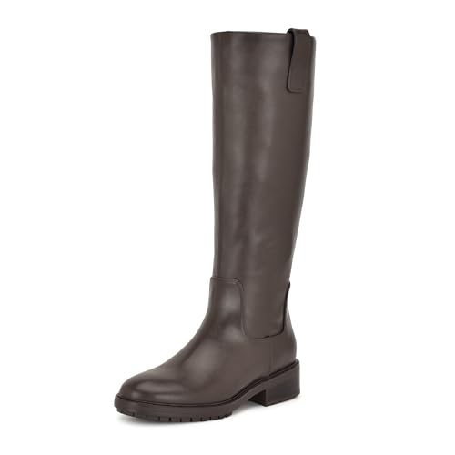 Nine West Women's Leigha Boot, Dark Brown 200, 6.5