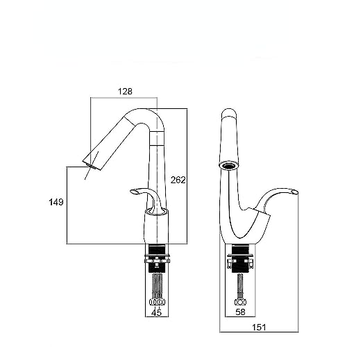 Robinet d'évier de salle de bain rotatif pour éviter les éclaboussures d'eau chaude - 3