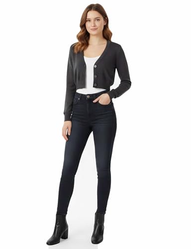 Image of Allsense Women's Cropped Bolero Shrug Cardigan | 3 /4 Sleeve, Button Down, Lightweight Knit Sweater