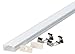 Produktbild 5er PAK Set: Aluminium LED Profil U-Form 100cm für LED Streifen bis 12mm + Abdeckung + Halterung + Endkappen LT4-1 (5X Milchig)