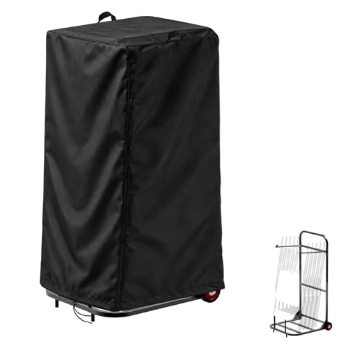 Image of Folding Chair Rack Cover for VEVOR Hanging type | Waterproof Chair Cart Cover, Folding Chair Storage Dolly Chair Holder Covers- 23 inch L x 23 inch W x 44 inch H