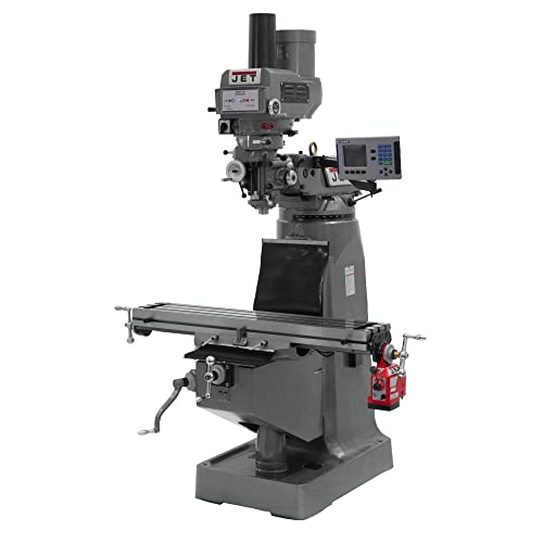 JET Tools - JTM-4VS Mill With Newall DP700 DRO With X and Y-Axis Powerfeeds & Air Power Drawbar...
