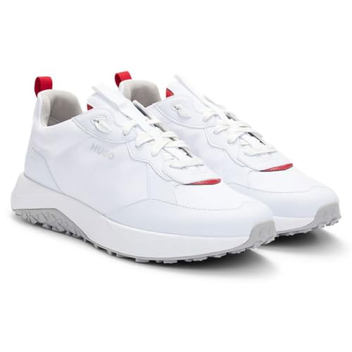Image of HUGO Mens Running Style Mix Material Sneakers