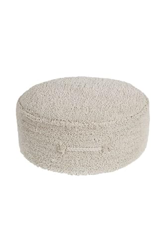 Lorena Canals - Puff Chill Natural - Natural - Cobertura: 97% algodón 3% Otras Fibras. Bolas de Relleno 100% poliestireno - Ø50x20 cm