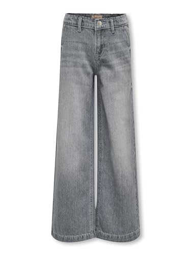 only carmakoma Mädchen Kogcomet Wide Leg DNM Mat624 Noos Weite Jeans, Medium Grey Denim, 152 EU