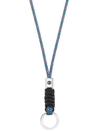 SENLLY Lanyard Tour de Cou Porte-Clés, Cordon Porte-Badge et Lanière en Paracorde Tressée, Attaches Robustes en Acier Inoxydable | Inaltérable et...