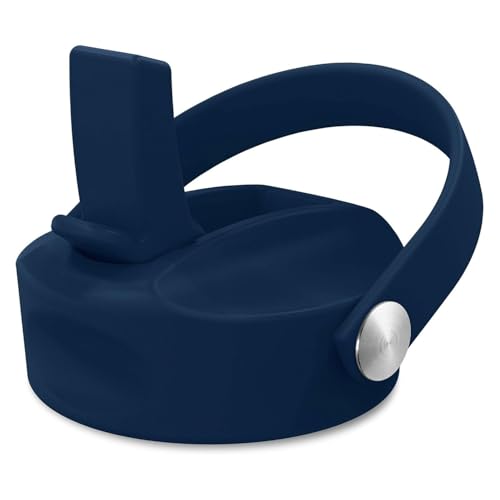 DYLN Straw Sports Cap, Compatible with 40, 32, 25 oz DYLN Bottles, Straw Lid, Water Bottle Lid Replacement, Leak-Free Design Water Bottle Lid, Galaxy Blue