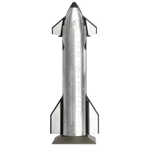 EcoGrowth 1/200 SpaceX Starship Falcon 9 Rocket Model Metal Spacecraft for Collection & Gifts