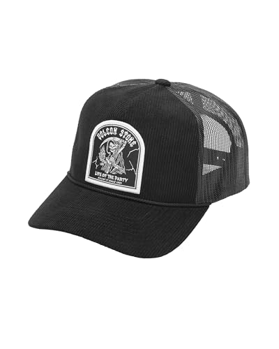Image of Volcom Men's Snapback Hat - 6-Panel Twill Flat Brim Cap Adjustable Snap Closure