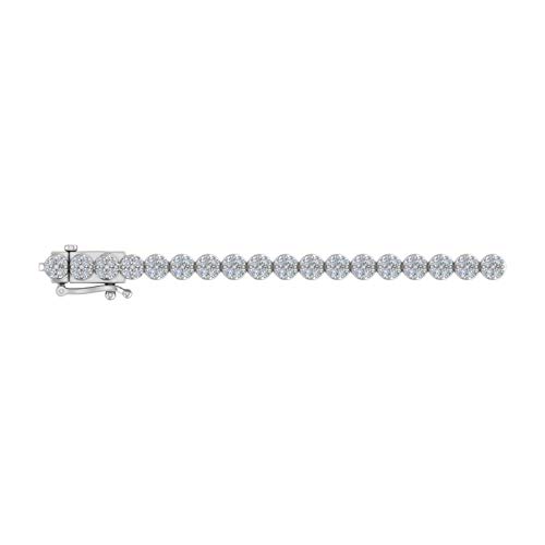 2 Carat Diamond Tennis Bracelet in 925 Silver - IGI Certified2
