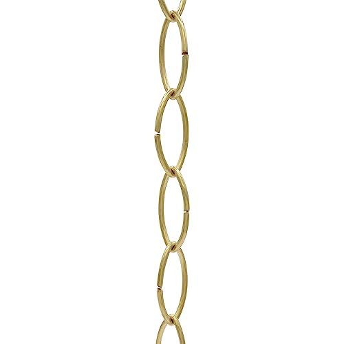 Image of RCH Hardware CH-43-PB-3 Brass Chandelier Chain, Polished Brass (3 Feet)