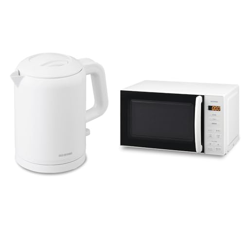 �y�Z�b�g�i�z �A�C���X�I�[���} �V�����Z�b�g �d�C�P�g�� 800ml IKET-800-W �z���C�g + �d�q�����W 17L �^�[���e�[�u�� PMG-T179-W �z���C�g