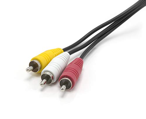 DIRECTV, Satellite Dish, Comcast Direct Replacement RCA Audio Video Composite Red-White-Yellow Cable - 6 Feet - 1 Pack