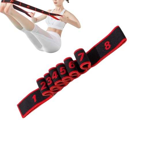 Banda Elástica de Tensión - Portátil, Enchufe Antideslizante y Suave para la Piel | Banda Elástica de Ejercicio de Estiramiento - para Clases de Pilates Entrenamiento de Fuerza Gimnasio Mujer