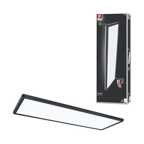 LED Atria Shine 71017 580 x 200 mm 3 livelli di regolazione rettangolare incl. Pannello luminoso plastica 1 x 22 W dimmerabile luce bianco diurna nero 4000 K 580x200mm