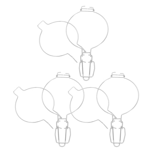 PRETYZOOM Abrazadera de Acero Inoxidable para Tarros de Cristal 93mm 3 Piezas Hebilla Sellada para Botes de Conserva y Almacenamiento en Cocina Doméstica y Restaurante