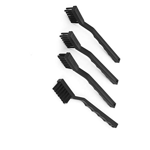 Aexit Plastic Conductive Tool Sets Anti-Static Brush 5.8 x 1.7cm ESD Tool Sets 4pcs Black