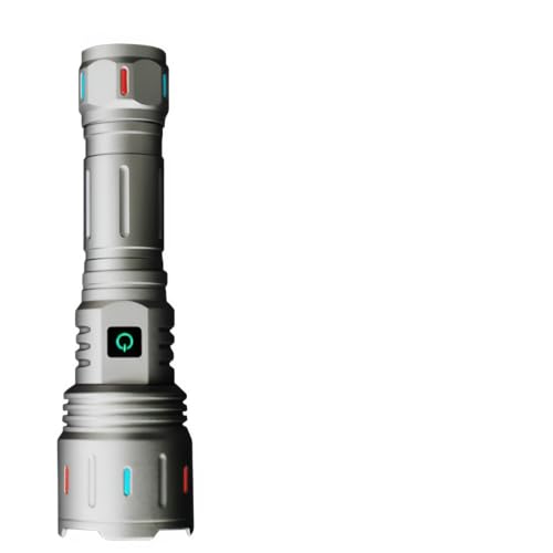 強光ズーム懐中電灯 アルミニウム製 伸縮ズーム 高輝度LEP懐中電灯 USB-C充電式 タクティカルライト ハンディライト 500m超射程 耐衝撃 薄型デザイン アウトドア キャンプ 登山 釣り 作業 停電対策 防災対策 銀