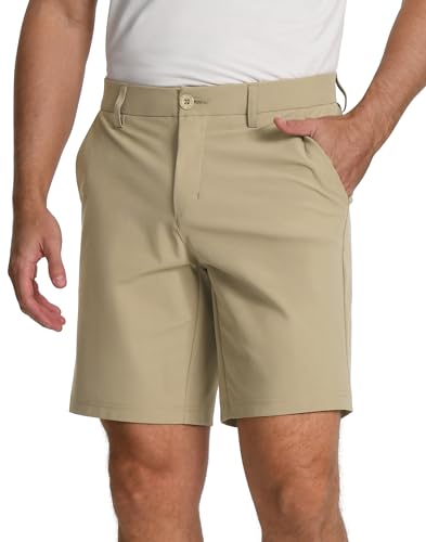 Short de golf pour homme respirant et léger avec taille élastique confortable
