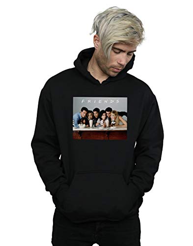 Absolute Cult Friends Men's Group Photo Milkshakes Hoodie Black Medium