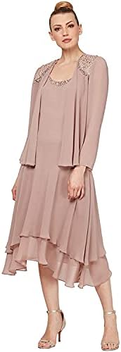 S.L. Fashions Women’s Two-Piece Dress with Long-Sleeve Embellished Jacket S.L. Fashions Women’s Two-Piece Dress with Long-Sleeve Embellished Jacket