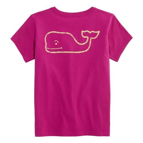 Image of vineyard vines Girls' Vintage Whale Short-Sleeve Pocket Tee