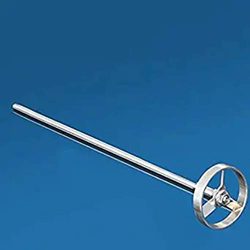 1pcs lab Stainless Steel Turbine Type Blade Plate Paddle, Machine Impeller Turbine Stirring Paddle with Rod