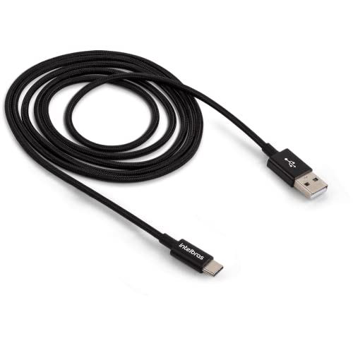 INTELBRAS Cabo USB-C 1,5m Nylon EUAC 15NP Preto