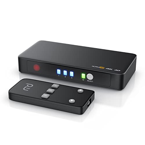CSL - HDMI Switch 4k mit Fernbedienung - 3 in 1 Out - 3 Port Ultra HD Umschalter - automatische Umschaltung - 3D Ready Ultra HD UHD 2160p - 36-Bit Deep Color - HDCP CSL - HDMI Switch 4k mit Fernbedienung - 3 in 1 Out - 3 Port Ultra HD Umschalter - automatische Umschaltung - 3D Ready Ultra HD UHD 2160p - 36-Bit Deep Color - HDCP
