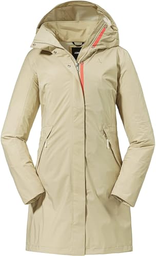 Schöffel Damen Parka Sardegna L, wind- und wasserdichte Regenjacke für...